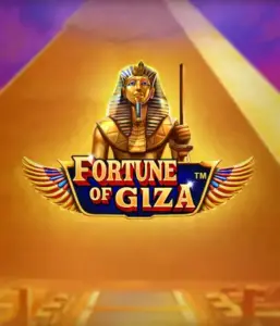 Uncover the mystical world of the Fortune of Giza game by Pragmatic Play, showcasing a noble depiction of a Pharaoh amid the iconic pyramid backdrop. This graphic captures the glory of Egyptian history, ideal for history buffs, offering a thrilling gaming experience.